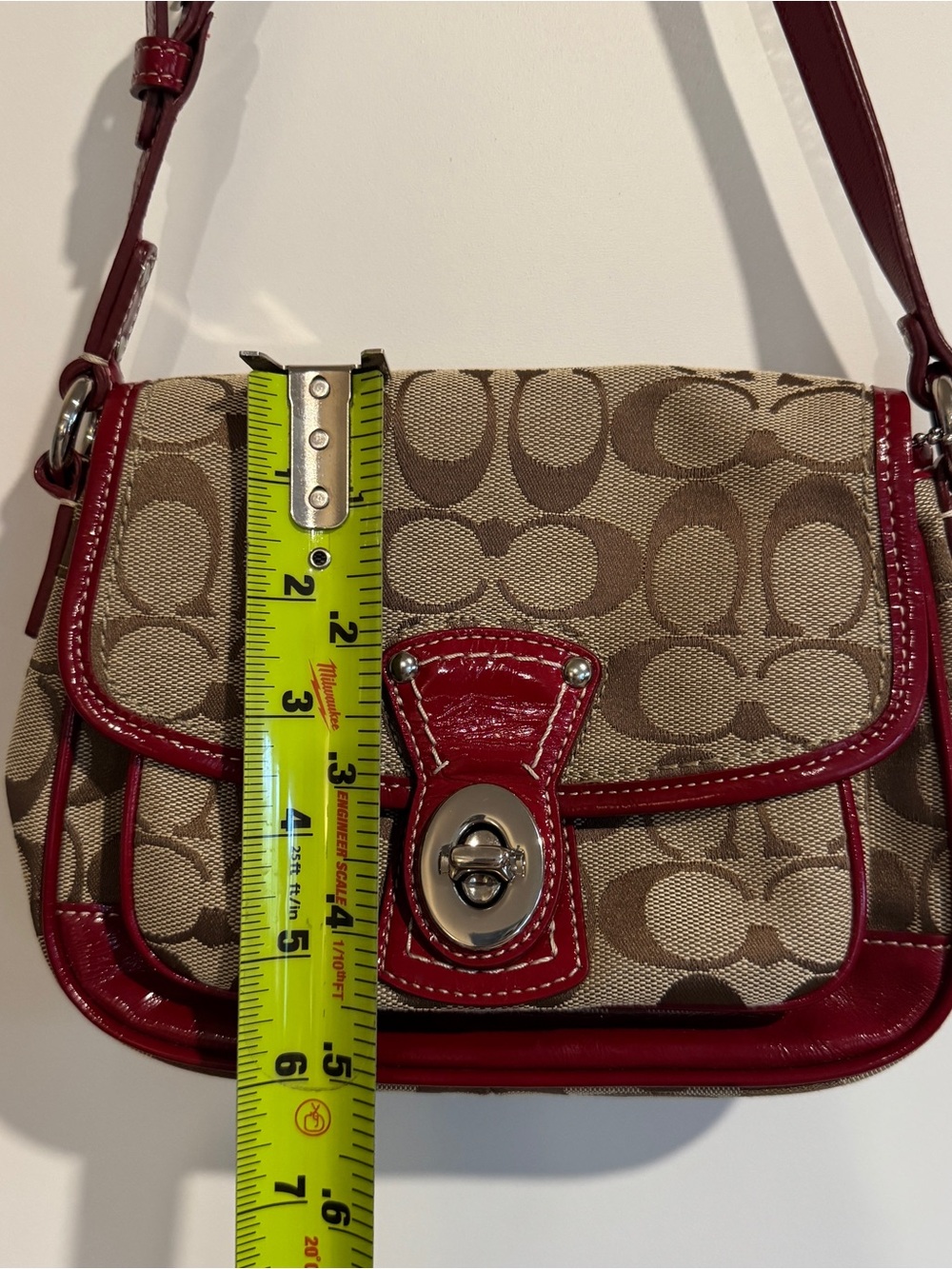 Coach Signature Legacy Shoulder Bag - Picture 9 of 11